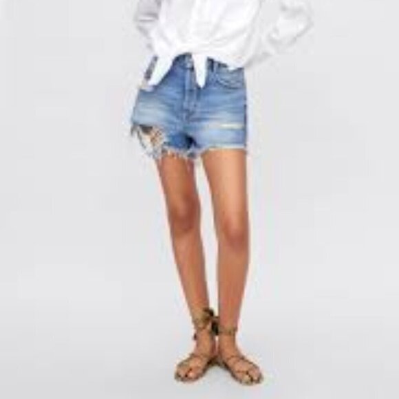 Zara Pants - Zara Ripped Women Shorts Size 4